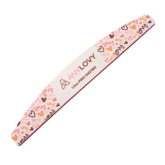Anylovy Lixa 100/180 Boomerang Pacote com 25 unidades