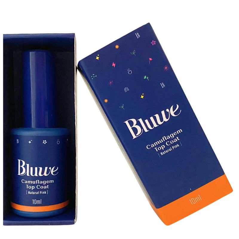 Bluwe - Saldão Top Coat Camuflagem Natural Pink 10 ml
