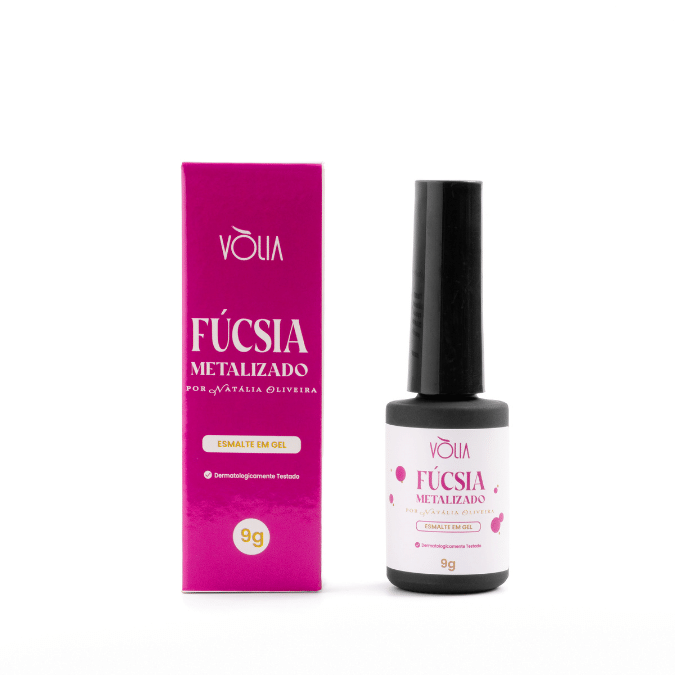 Esmalte LED/UV Fúcsia Metalizado 9g
