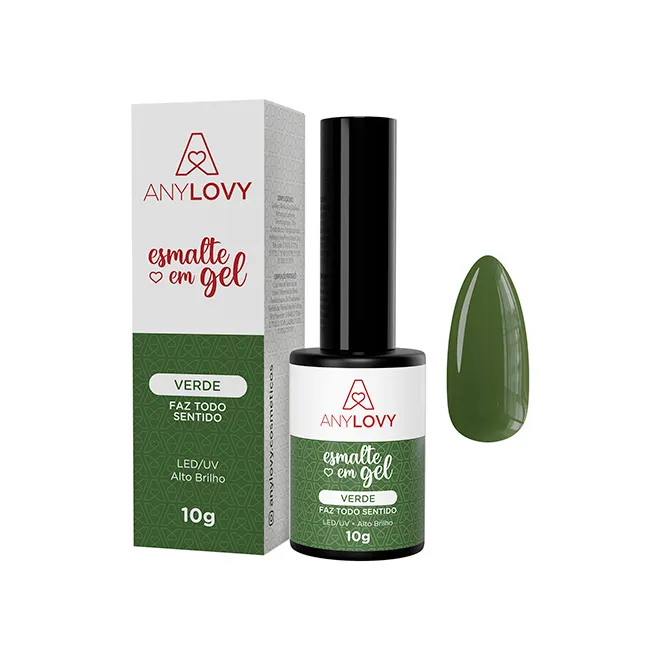 Anylovy Esmalte em Gel Verde Faz Todo Sentido 10g