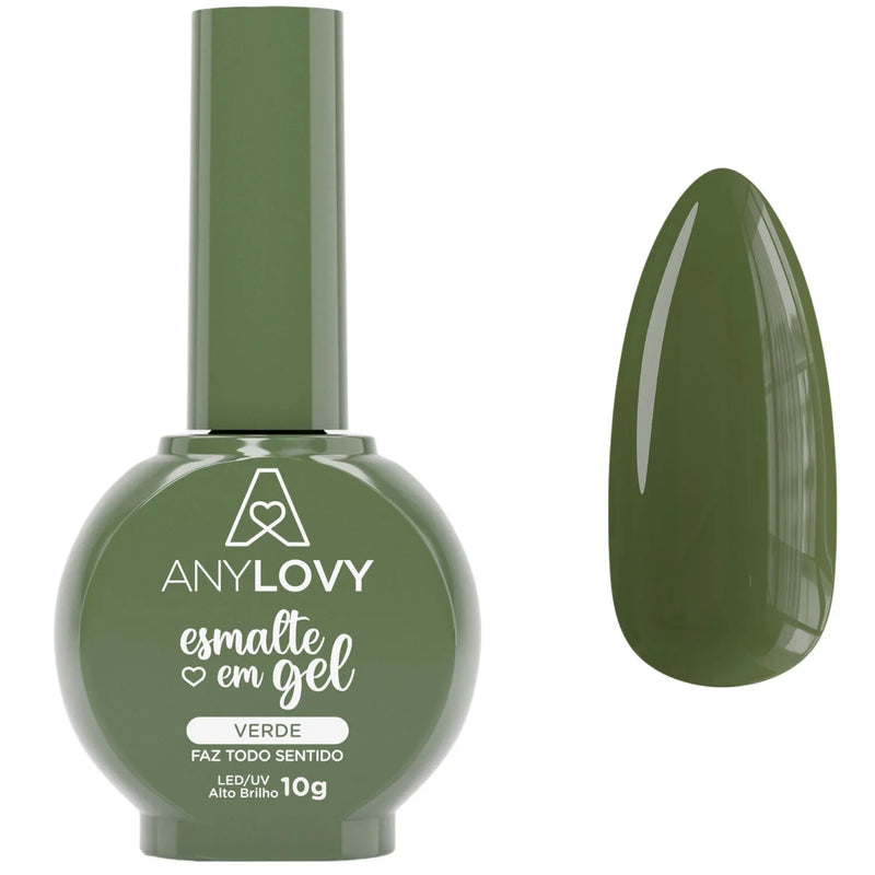 Anylovy Esmalte em Gel Verde Faz Todo Sentido 10g