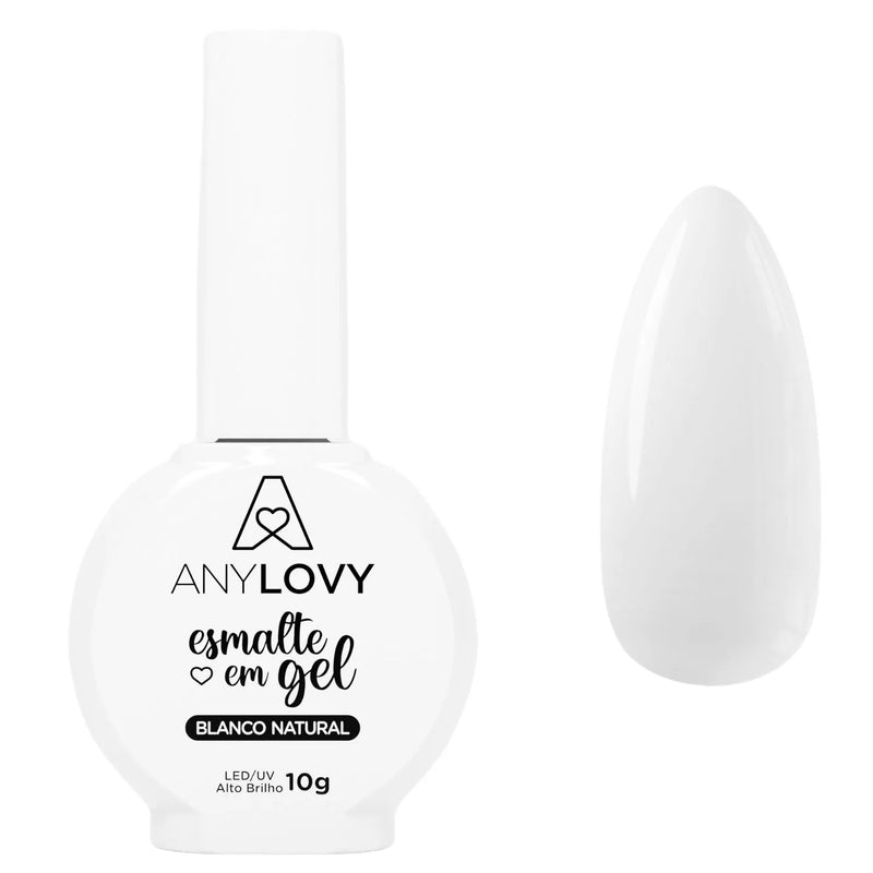 Anylovy Esmalte em Gel Branco Natural 10g