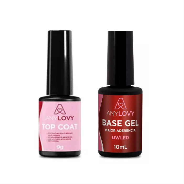 Kit Base Gel + Top Coat Any Lovy