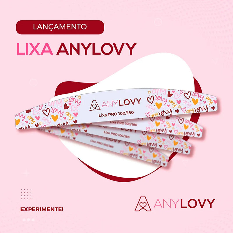 Anylovy Lixa 100/180 Boomerang Pacote com 25 unidades