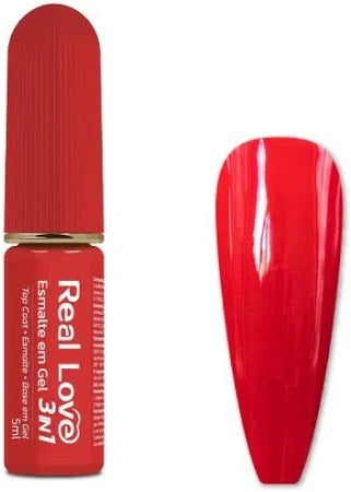 Real Love Esmalte em Gel 3 em 1-Base/Esmalte/Top Coat - COR 49