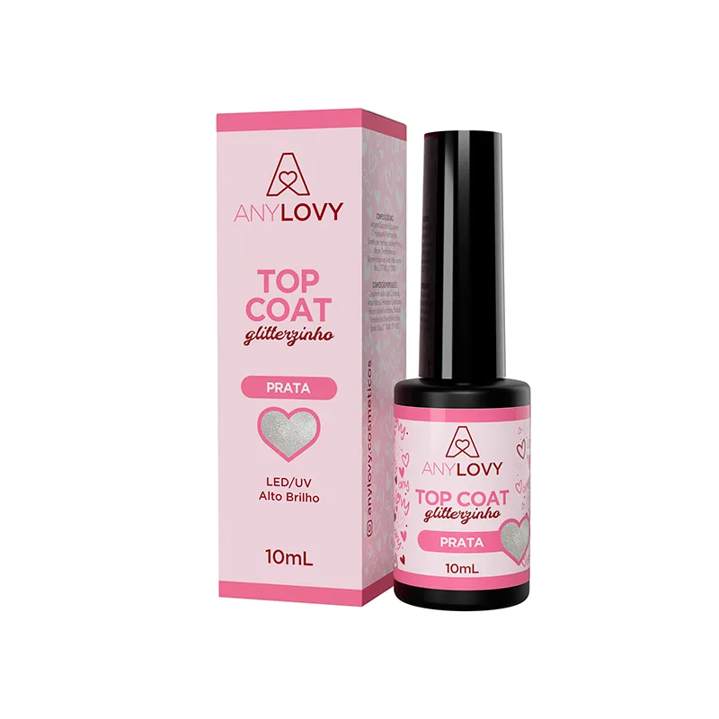 Anylovy Top Coat Prata 9g